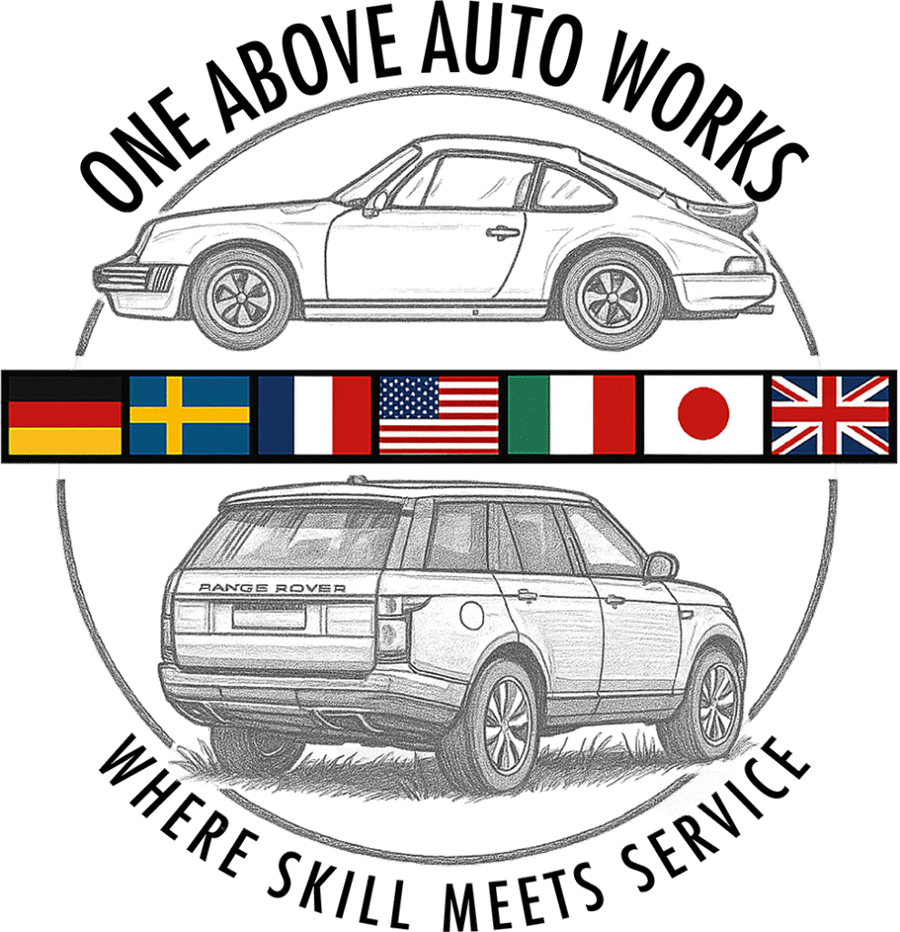 One Above Auto Works Logo